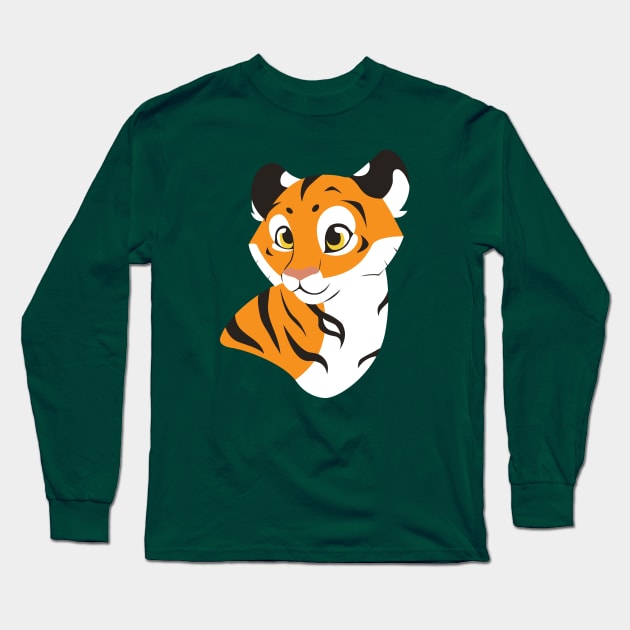 Tiger Long Sleeve T-Shirt by Kimmorz